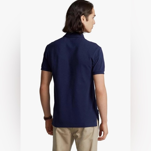 Polo by Ralph Lauren Men's Classic Navy Polo Shirt - Picture 4 of 8